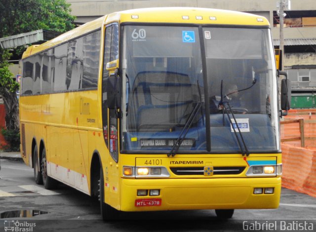 Viação Itapemirim 44101 na cidade de Rio de Janeiro, Rio de Janeiro, Brasil, por Gabriel Batista. ID da foto: 2018960.