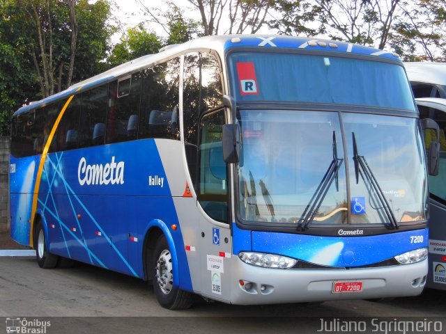 Viação Cometa 7200 na cidade de Piracicaba, São Paulo, Brasil, por Juliano Sgrigneiro. Número da foto: #2019467.