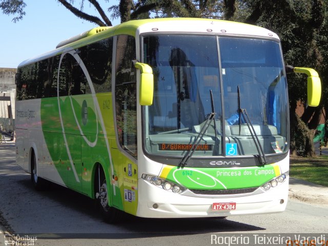 Expresso Princesa dos Campos 6142 na cidade de Curitiba, Paraná, Brasil, por Rogério Teixeira Varadi. Número da foto: #2018113.