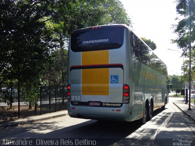 Viação Itapemirim 213 na cidade de São Paulo, São Paulo, Brasil, por Alexandre  Oliveira Reis Delfino. Número da foto: #2018754.