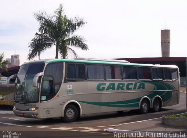 Viação Garcia 6466 na cidade de Londrina, Paraná, Brasil, por Aparecido Ferreira Costa. ID da foto: 1963008.