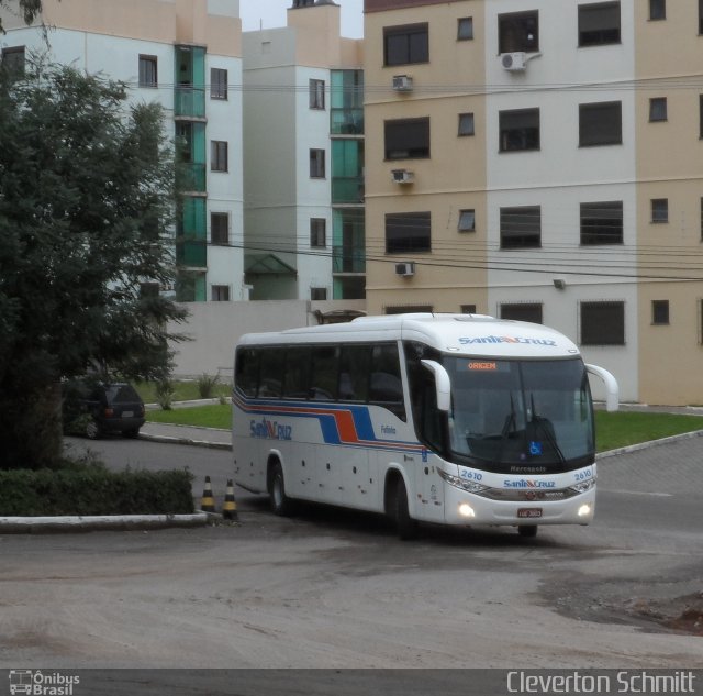 VUSC - Viação União Santa Cruz 2610 na cidade de Santa Maria, Rio Grande do Sul, Brasil, por Cleverton Schmitt. Número da foto: #1962756.