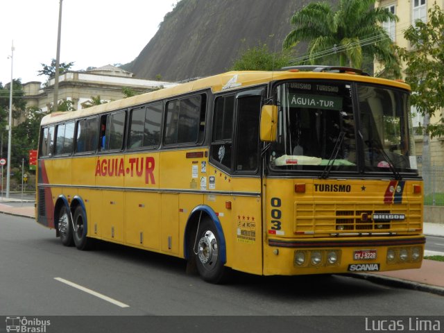 Águia Tur Turismo 003 na cidade de Rio de Janeiro, Rio de Janeiro, Brasil, por Lucas Lima. Número da foto: #1963128.