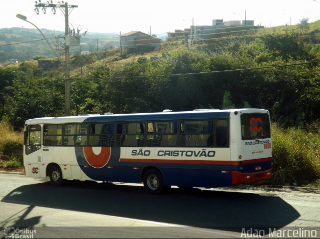 Viação São Cristóvão 1980 na cidade de Lavras, Minas Gerais, Brasil, por Adão Raimundo Marcelino. Número da foto: #2021118.