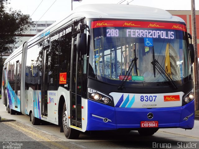 Metra - Sistema Metropolitano de Transporte 8307 na cidade de São Bernardo do Campo, São Paulo, Brasil, por Bruno   Studer. Número da foto: #2020678.
