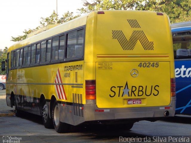 Viação Itapemirim 40245 na cidade de São Paulo, São Paulo, Brasil, por Rogério da Silva Pereira. Número da foto: #2020141.