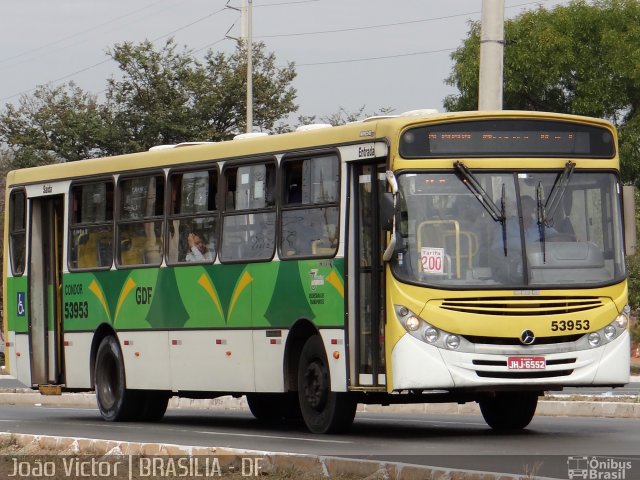 Condor Transportes Urbanos 53953 na cidade de Brasília, Distrito Federal, Brasil, por João Victor. Número da foto: #2020969.