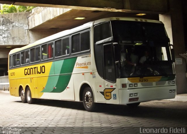 Empresa Gontijo de Transportes 11270 na cidade de Belo Horizonte, Minas Gerais, Brasil, por Leonardo Fidelli. ID da foto: 2020499.