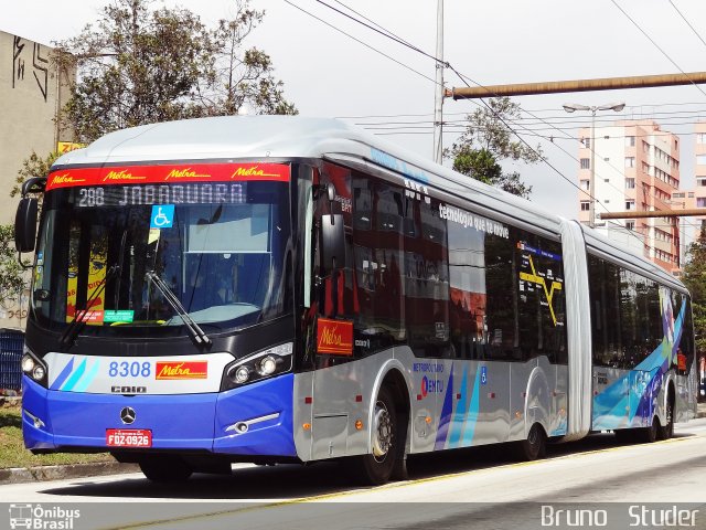 Metra - Sistema Metropolitano de Transporte 8308 na cidade de São Bernardo do Campo, São Paulo, Brasil, por Bruno   Studer. Número da foto: #2022886.
