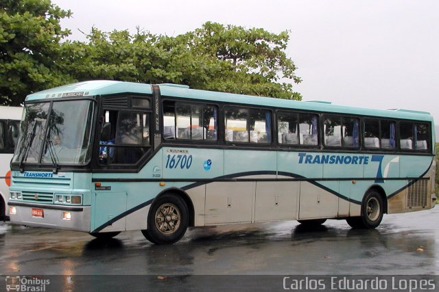 Transnorte - Transporte e Turismo Norte de Minas 16700 na cidade de Montes Claros, Minas Gerais, Brasil, por Carlos Eduardo Lopes. ID da foto: 2022479.