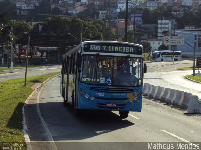 Viação Grande Vitória 13162 na cidade de Vitória, Espírito Santo, Brasil, por Matheus Mendes. ID da foto: 2021864.