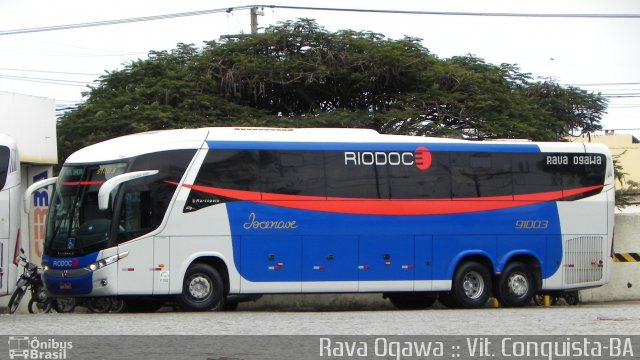 Viação Riodoce 91003 na cidade de Vitória da Conquista, Bahia, Brasil, por Rava Ogawa. Número da foto: #2022482.