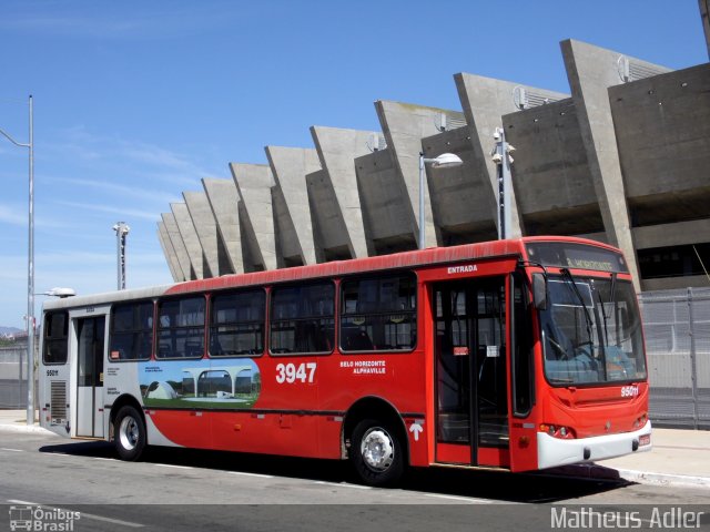 Santa Fé Transportes 95011 na cidade de Belo Horizonte, Minas Gerais, Brasil, por Matheus Adler. Número da foto: #2022241.