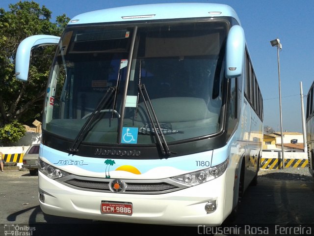 Transportadora Turística Natal 1180 na cidade de Aparecida, São Paulo, Brasil, por Cleusenir Rosa  Ferreira. Número da foto: #2021743.