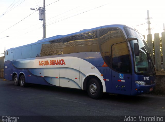 Viação Águia Branca 31760 na cidade de Belo Horizonte, Minas Gerais, Brasil, por Adão Raimundo Marcelino. Número da foto: #2023123.