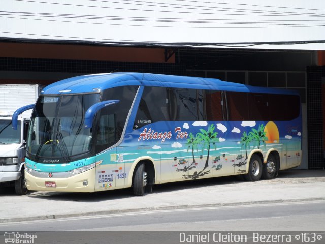 Aliança Tur Transporte de Passageiros e Turismo 1431 na cidade de Jaboatão dos Guararapes, Pernambuco, Brasil, por Daniel Cleiton  Bezerra. Número da foto: #2022256.