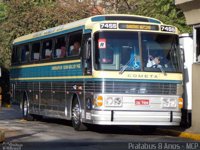 Viação Cometa 7455 na cidade de São Paulo, São Paulo, Brasil, por Cristiano Soares da Silva. Número da foto: #2022554.