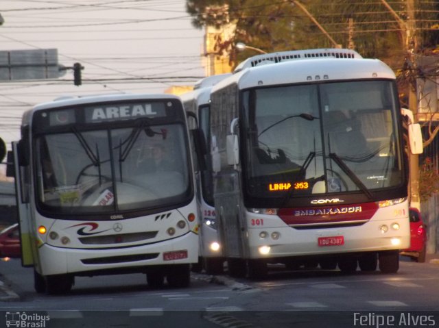 Expresso Embaixador 301 na cidade de Pelotas, Rio Grande do Sul, Brasil, por Felipe Alves. Número da foto: #1966135.