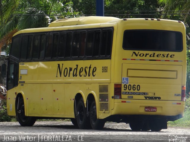 Viação Nordeste 9060 na cidade de Fortaleza, Ceará, Brasil, por João Victor. ID da foto: 1965527.