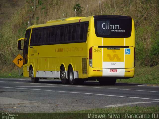 Viação Itapemirim 9043 na cidade de Paracambi, Rio de Janeiro, Brasil, por Maxwel Silva. ID da foto: 1966230.