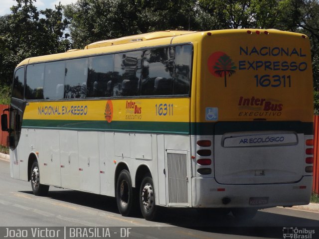 Nacional Expresso 16311 na cidade de Brasília, Distrito Federal, Brasil, por João Victor. ID da foto: 1968834.