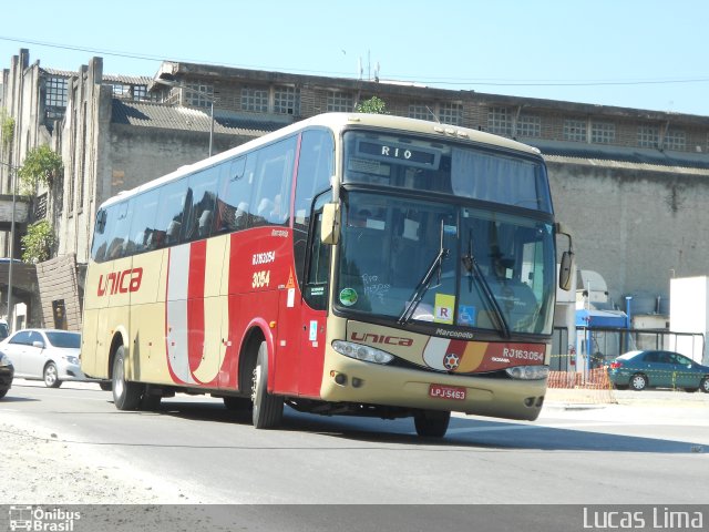 Transportes Única Petrópolis RJ 163.054 na cidade de Rio de Janeiro, Rio de Janeiro, Brasil, por Lucas Lima. Número da foto: #1967969.