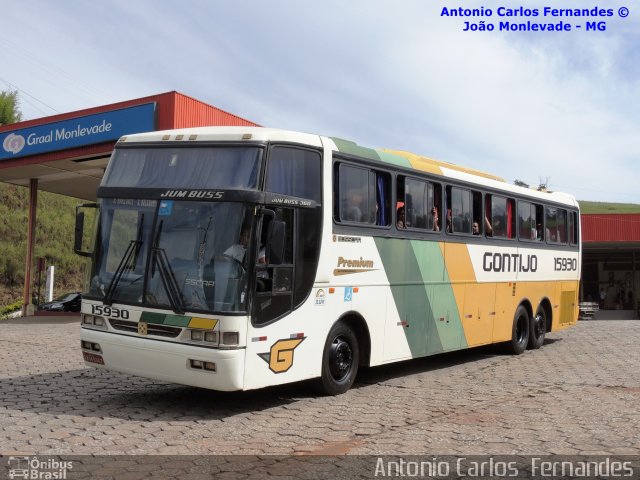 Empresa Gontijo de Transportes 15930 na cidade de João Monlevade, Minas Gerais, Brasil, por Antonio Carlos Fernandes. ID da foto: 1967434.