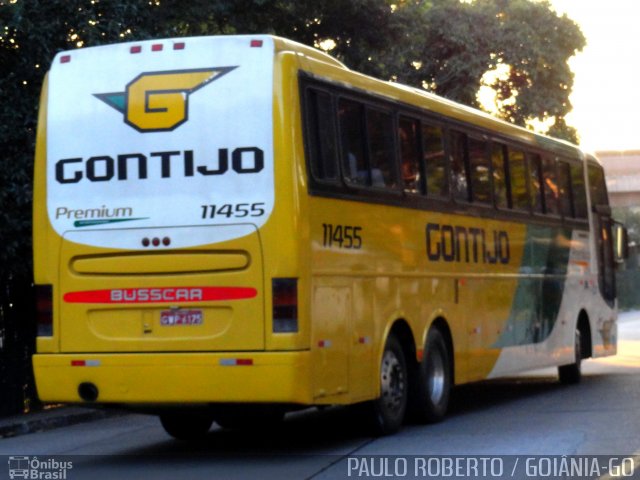 Empresa Gontijo de Transportes 11455 na cidade de São Paulo, São Paulo, Brasil, por Paulo Roberto de Morais Amorim. ID da foto: 1968557.