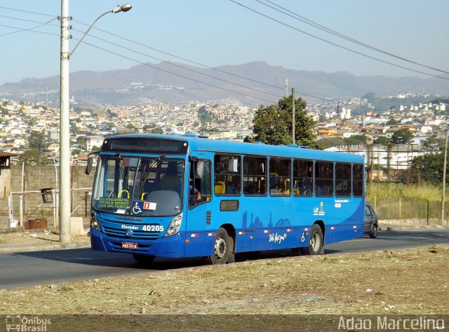 Viação Euclásio 40205 na cidade de Belo Horizonte, Minas Gerais, Brasil, por Adão Raimundo Marcelino. Número da foto: #1968871.