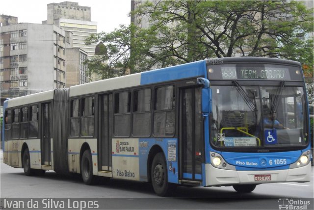 Viação Cidade Dutra 6 1055 na cidade de São Paulo, São Paulo, Brasil, por Ivan da Silva Lopes. ID da foto: 1969593.