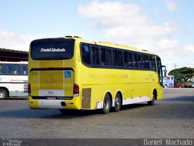 Viação Itapemirim 8001 na cidade de Vitória da Conquista, Bahia, Brasil, por Daniel  Machado. Número da foto: #1970462.