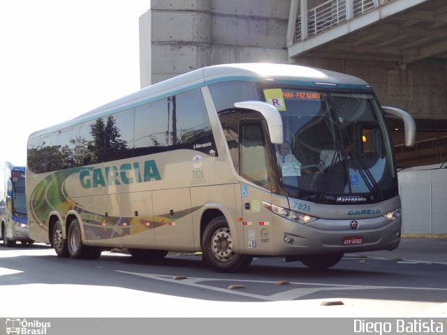 Viação Garcia 7826 na cidade de Campinas, São Paulo, Brasil, por Diego Batista. ID da foto: 1971615.