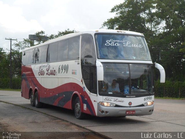 Expresso São Luiz 6990 na cidade de Recife, Pernambuco, Brasil, por Luiz Carlos de Santana. ID da foto: 1971178.