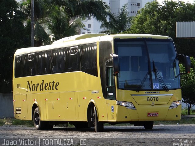 Viação Nordeste 8070 na cidade de Fortaleza, Ceará, Brasil, por João Victor. ID da foto: 1972083.