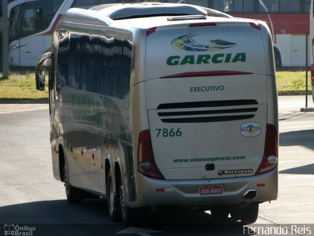 Viação Garcia 7866 na cidade de Ribeirão Preto, São Paulo, Brasil, por Fernando Reis. Número da foto: #1975291.