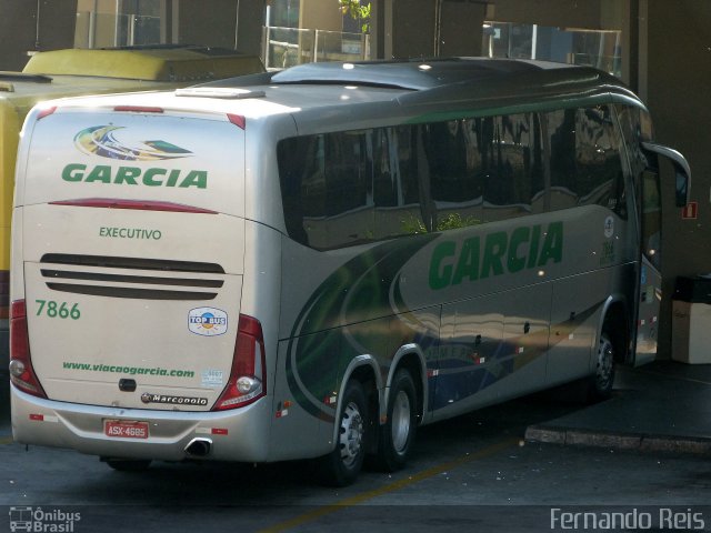 Viação Garcia 7866 na cidade de Ribeirão Preto, São Paulo, Brasil, por Fernando Reis. Número da foto: #1975295.