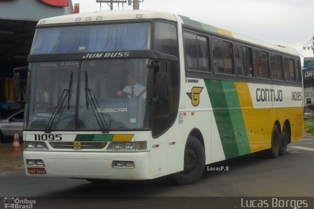 Empresa Gontijo de Transportes 11095 na cidade de Araxá, Minas Gerais, Brasil, por Lucas Borges . Número da foto: #2023996.