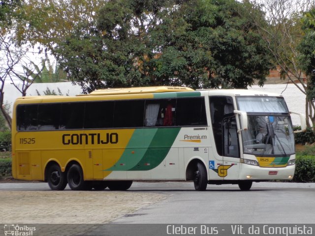 Empresa Gontijo de Transportes 11525 na cidade de Vitória da Conquista, Bahia, Brasil, por Cleber Bus. ID da foto: 2024127.