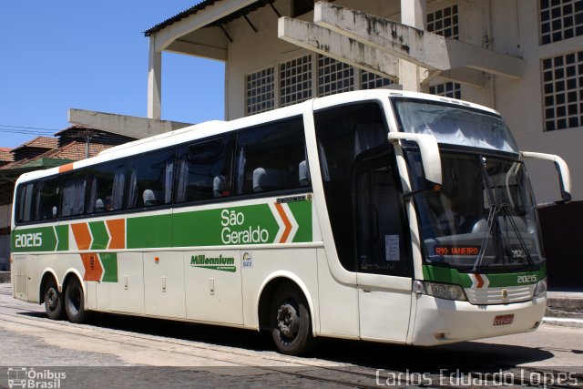 Cia. São Geraldo de Viação 20215 na cidade de Rio de Janeiro, Rio de Janeiro, Brasil, por Carlos Eduardo Lopes. Número da foto: #2024279.