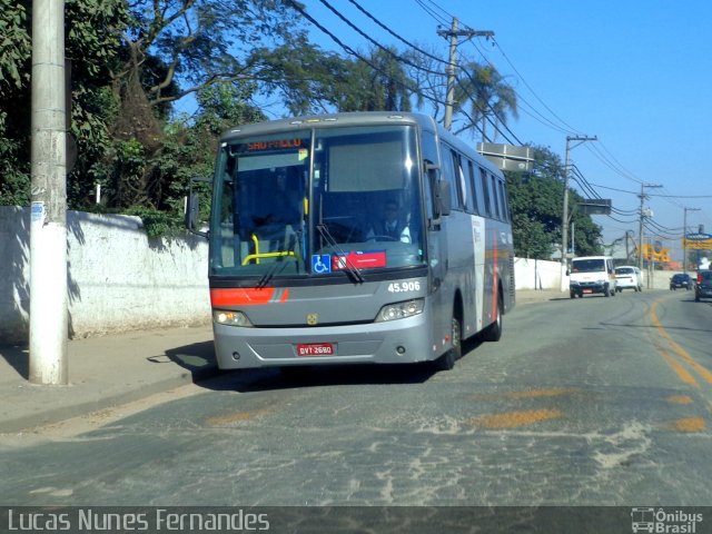 Empresa de Ônibus Pássaro Marron 45.906 na cidade de Itaquaquecetuba, São Paulo, Brasil, por Lucas Nunes Fernandes. Número da foto: #2024892.