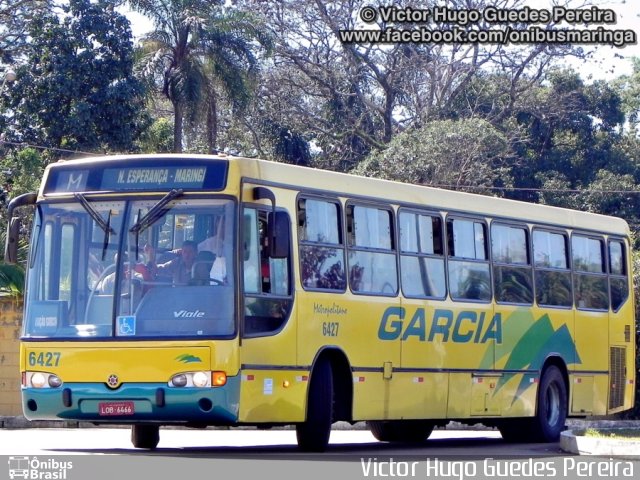 Viação Garcia 6427 na cidade de Maringá, Paraná, Brasil, por Victor Hugo Guedes Pereira. ID da foto: 2025364.