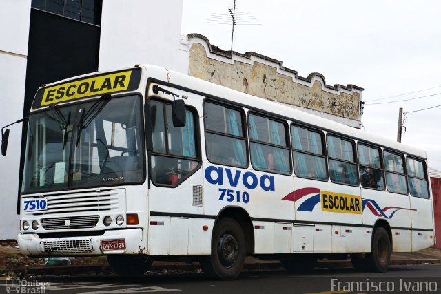 AVOA - Auto Viação Ourinhos Assis 7510 na cidade de Ourinhos, São Paulo, Brasil, por Francisco Ivano. Número da foto: #2025739.