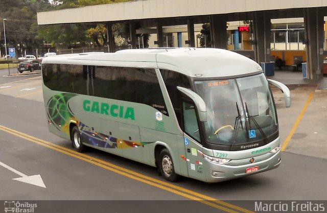 Viação Garcia 7397 na cidade de Ribeirão Preto, São Paulo, Brasil, por Marcio Freitas. ID da foto: 2023890.