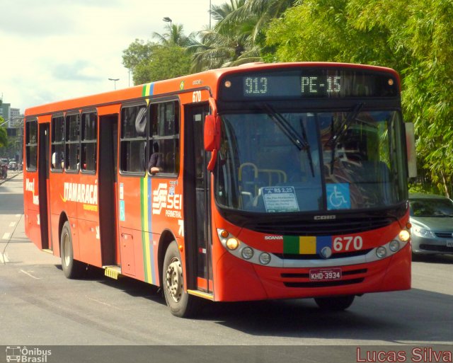 Itamaracá Transportes 670 na cidade de Recife, Pernambuco, Brasil, por Lucas Silva. ID da foto: 2024436.