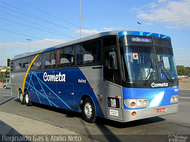 Viação Cometa 7672 na cidade de São Paulo, São Paulo, Brasil, por Reginaldo Gas. ID da foto: 2023557.