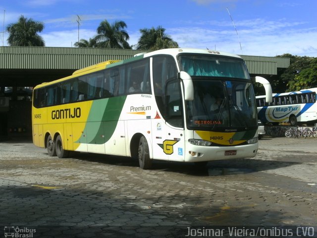 Empresa Gontijo de Transportes 14145 na cidade de Curvelo, Minas Gerais, Brasil, por Josimar Vieira. Número da foto: #2042596.