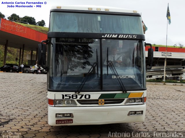 Empresa Gontijo de Transportes 15870 na cidade de João Monlevade, Minas Gerais, Brasil, por Antonio Carlos Fernandes. ID da foto: 2041852.