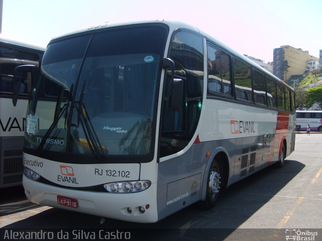 Evanil Transportes e Turismo RJ 132.102 na cidade de Aparecida, São Paulo, Brasil, por Alexandro da Silva Castro. Número da foto: #2044193.