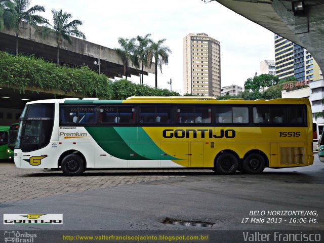 Empresa Gontijo de Transportes 15515 na cidade de Belo Horizonte, Minas Gerais, Brasil, por Valter Francisco. ID da foto: 2045034.