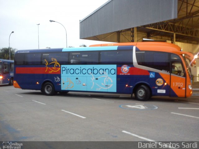 Viação Piracicabana 1702 na cidade de Praia Grande, São Paulo, Brasil, por Daniel Santos Sardi. Número da foto: #2043671.